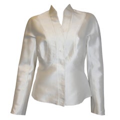 Ralph Rucci Chado Alabaster silk jacket