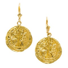 Venetian Gold Coin Earrings