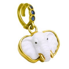 White Elephant Pendant