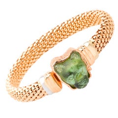 Tourmaline Rose Gold King of Beasts Bracelet 7