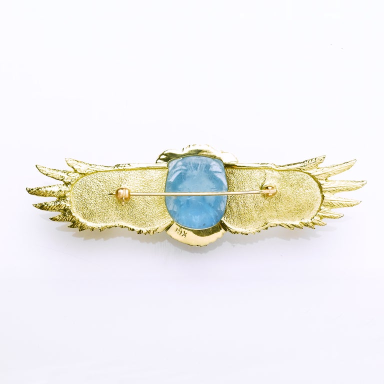 Contemporary Golden Winged Lion Pin