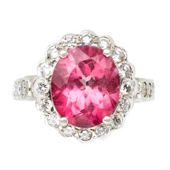 Eternally Yours Pink Tourmaline Diamond Ring 5