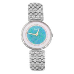 PIAGET White Gold Diamond Watch with Opal Dial