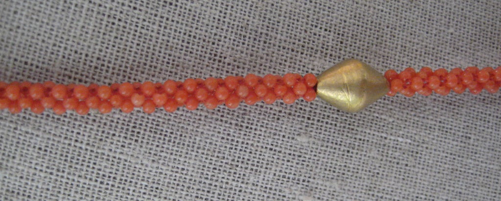 Women's Coral Tassel Necklace