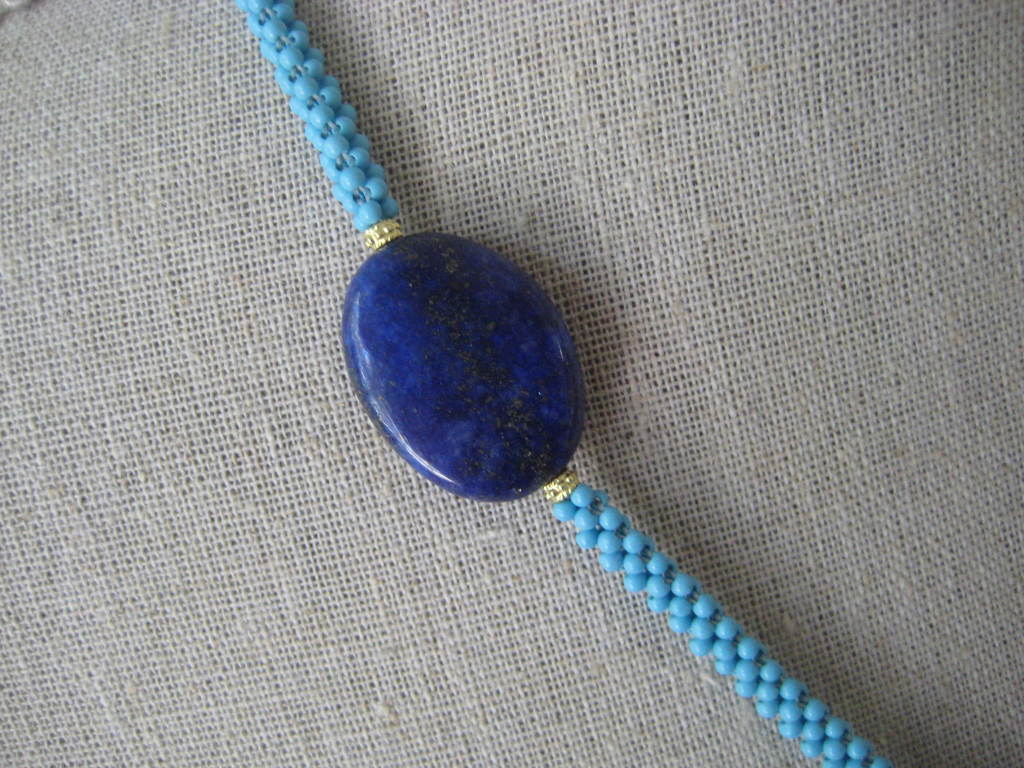 Turquoise and Lapis Lazuli Sautoir