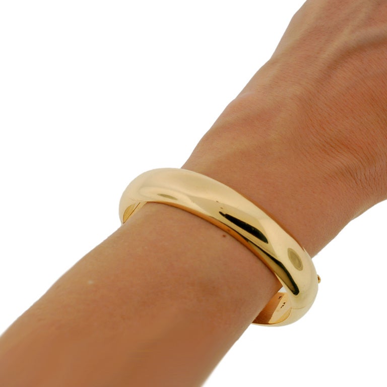 TIFFANY & CO. Gold Bangle Bracelet 3