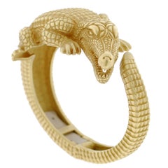 BARRY KIESELSTEIN-CORD Gold Alligator Bracelet