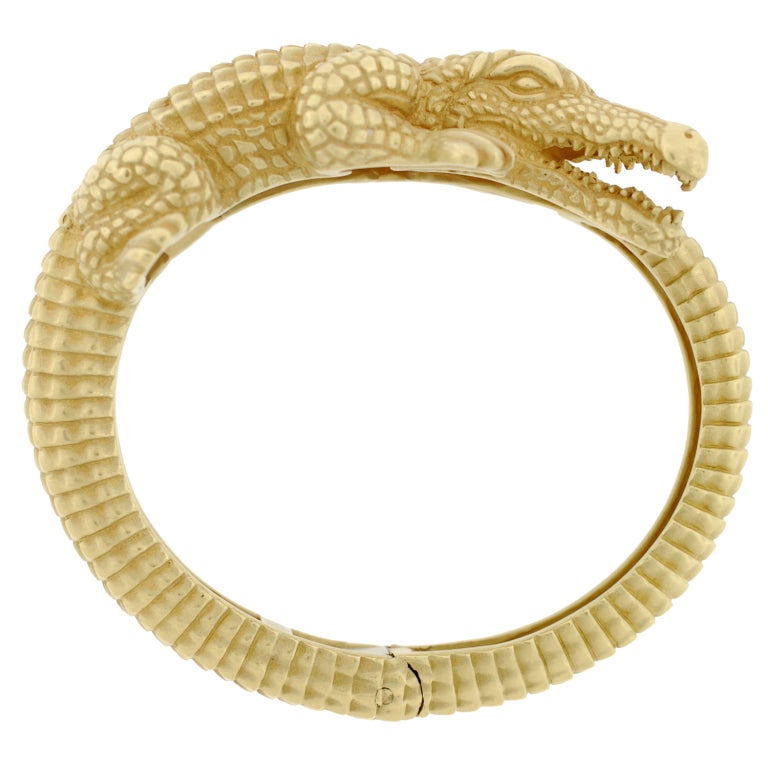 BARRY KIESELSTEIN-CORD Gold Alligator Bracelet