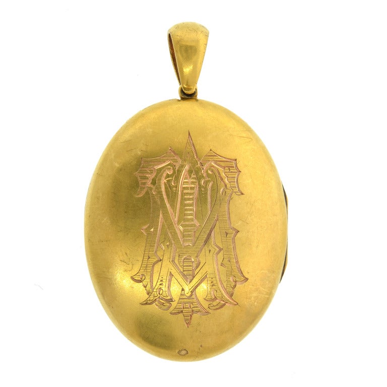 Victorian Natural Pearl & Coral Locket