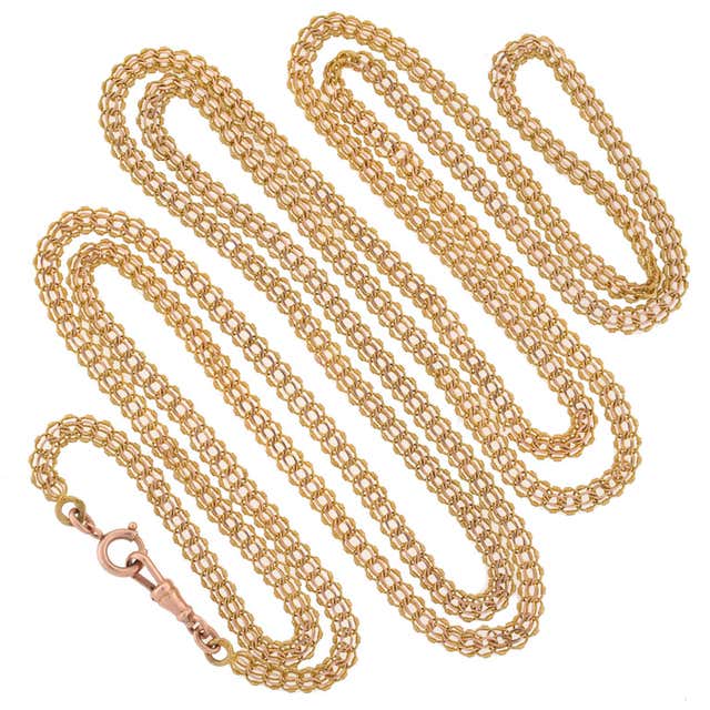 Victorian Russian Gold Handmade Chain 60
