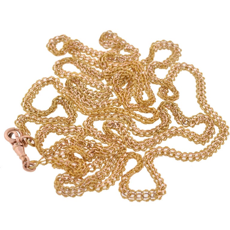 Victorian Russian Gold Handmade Chain 60