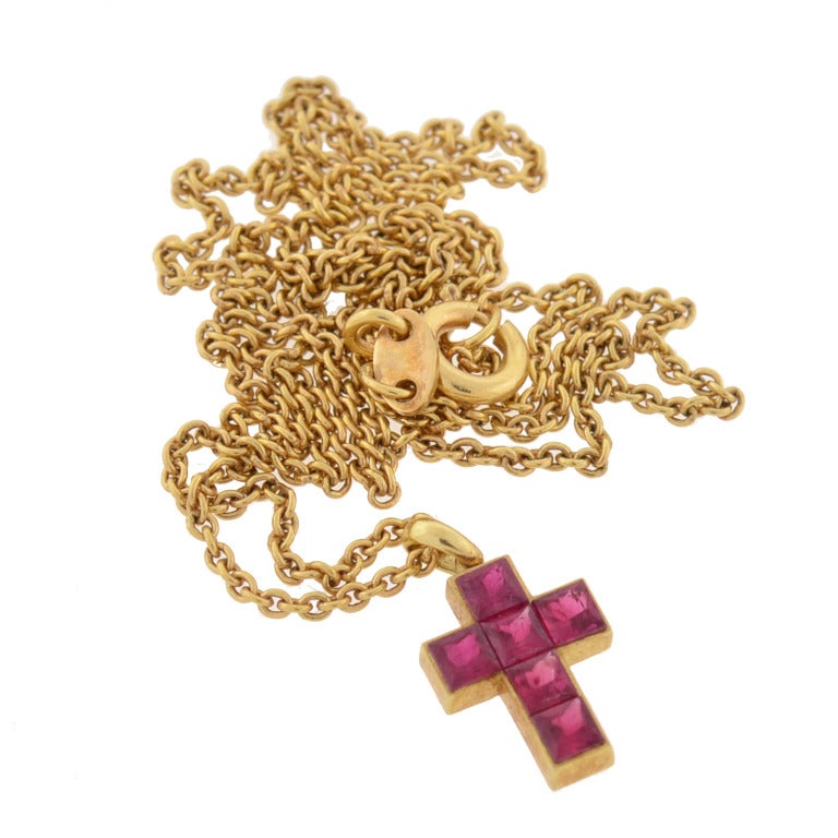 cartier ruby necklace