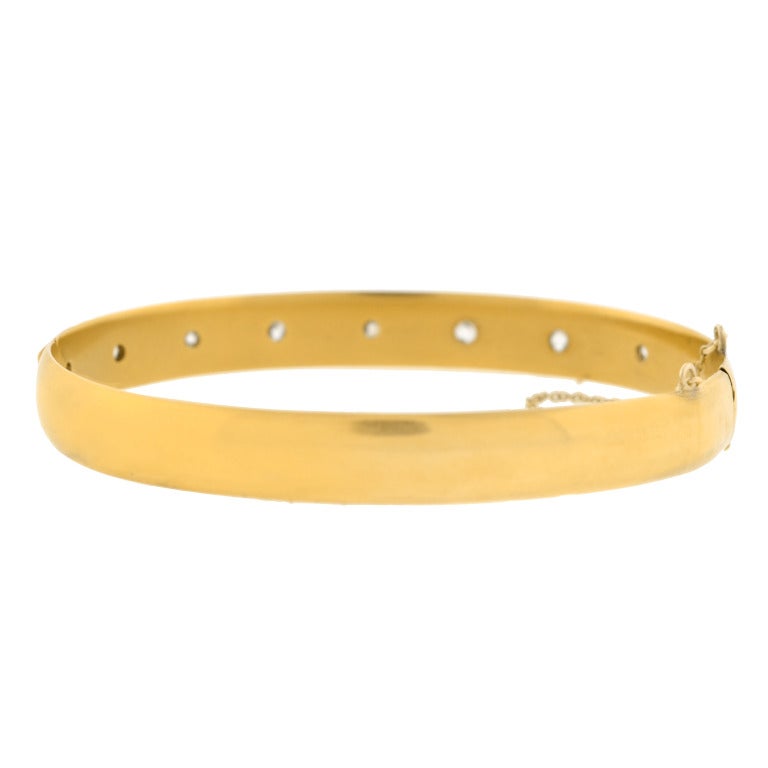 Viktorianischer Diamant Starburst Gold Armreif 1ctw Damen