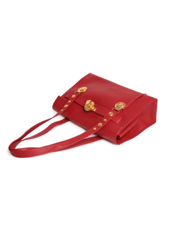 Versace Couture Red Shoulder Bag For Sale 1