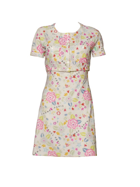 Chanel Floral Print Set