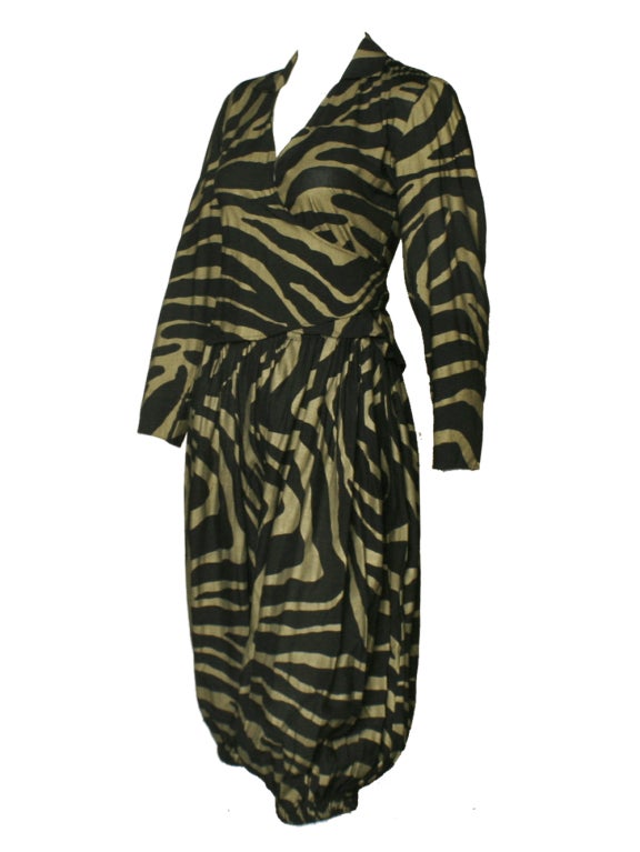 1970's Norma Kamali Zebra Print Set