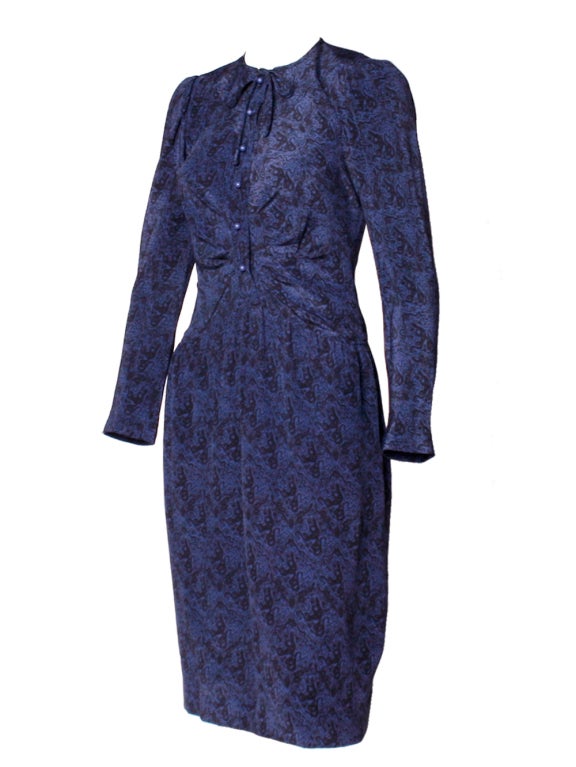 1970's Emanuel Ungaro Paisley Print Dress