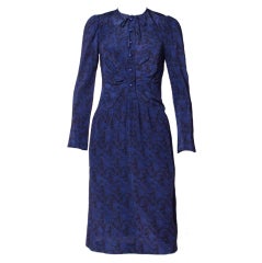 1970's Emanuel Ungaro Paisley Print Dress