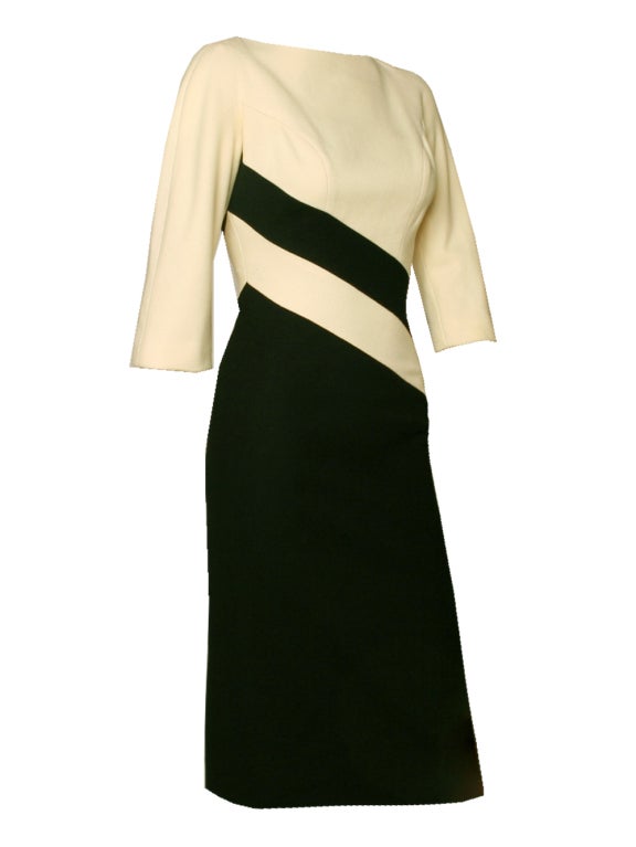 Estévez Wool Colorblock Dress