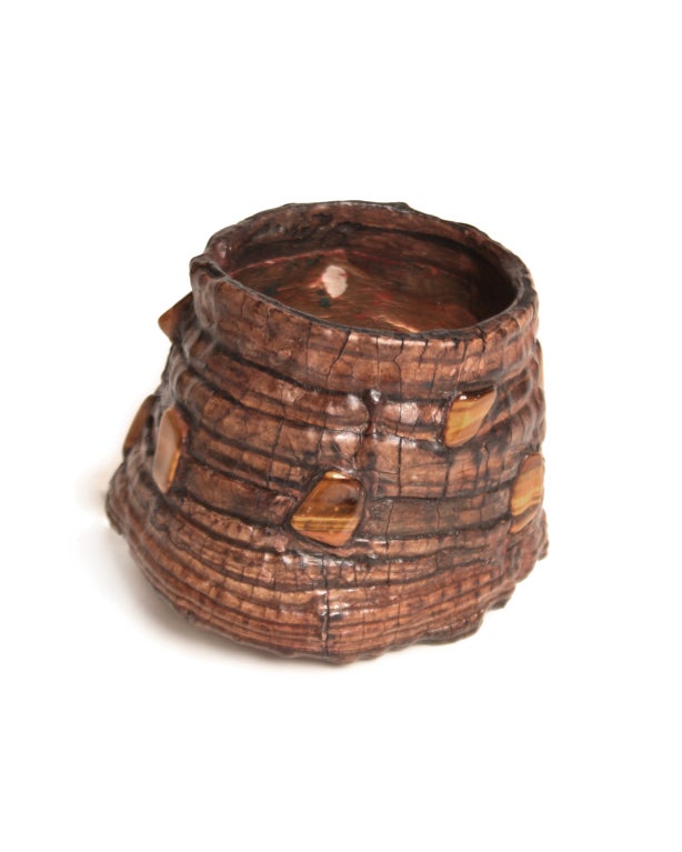 1990s Gloria Lomas Tree Bark Cuff