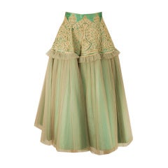 1950's Tina Leser Tulle Skirt