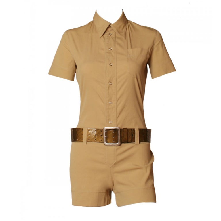 1990's Jean Paul Gaultier Tan Romper For Sale