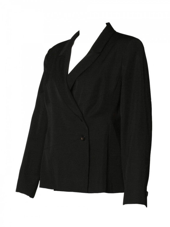 Chanel Black Wool Blazer