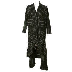 Issey Miyake Striped Knit Cardigan Set
