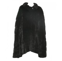 Retro 1960's Black Mink Cape