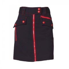 Marc Jacobs Blue Mod-Style Mini Skirt