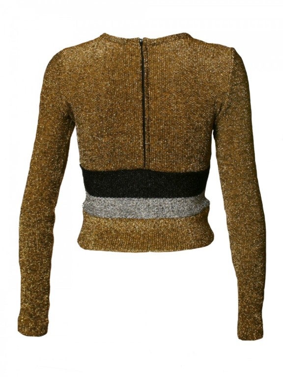 Women's 1960's Rudi Gernreich Metallic Sweater For Sale