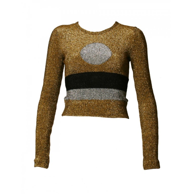 1960's Rudi Gernreich Metallic Sweater For Sale