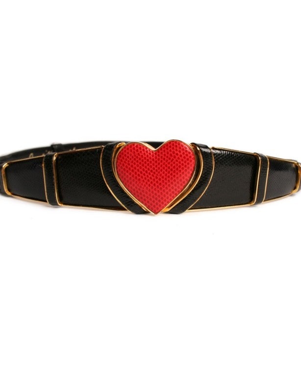 Women's Judith Leiber Heart Belt For Sale