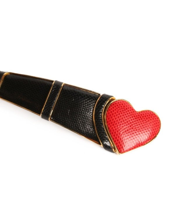 Judith Leiber Heart Belt For Sale 1