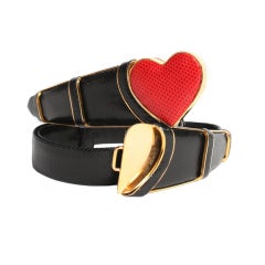 Judith Leiber Heart Belt