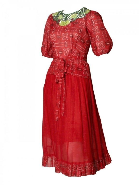1970s Giorgio di Sant' Angelo Bandana Skirt Set
