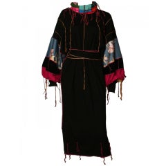 1970's Hanae Mori Patchwork Dress