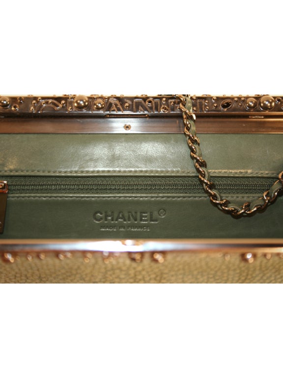 Chanel Limited Edition Stingray Clutch For Sale 1