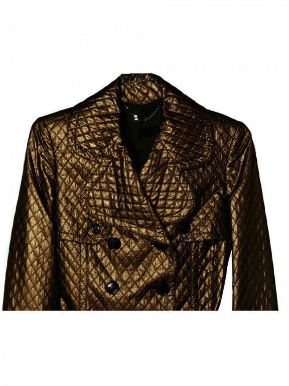 burberry metallic trench coat