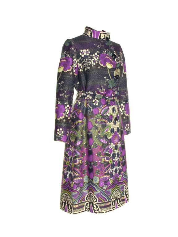 1960's Valentino Couture Silk Dress and Coat