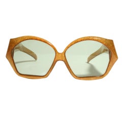 1970's Christian Dior Honeycomb Frame Sunglasses