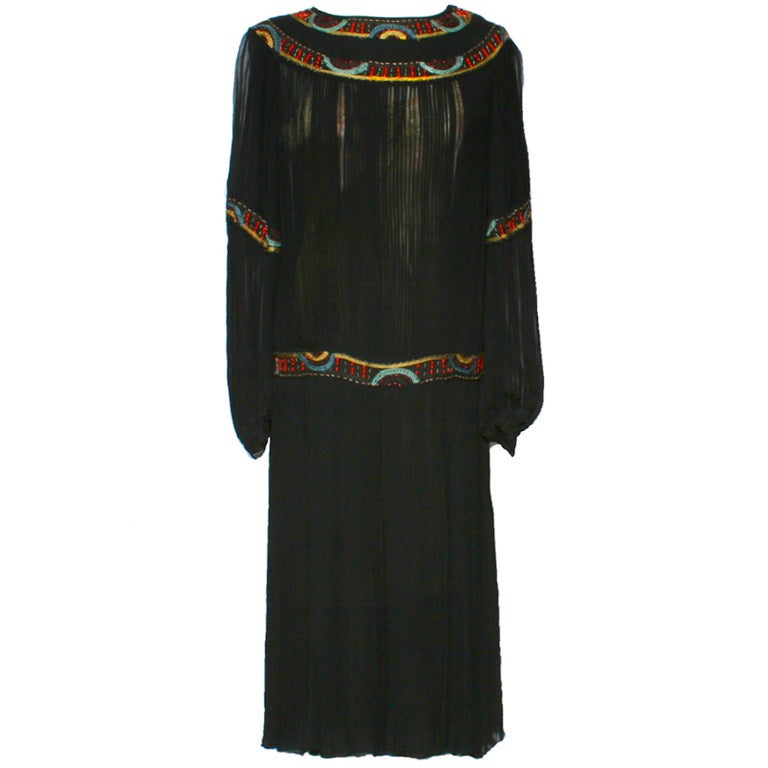1920's Egyptian Revival Dress For Sale