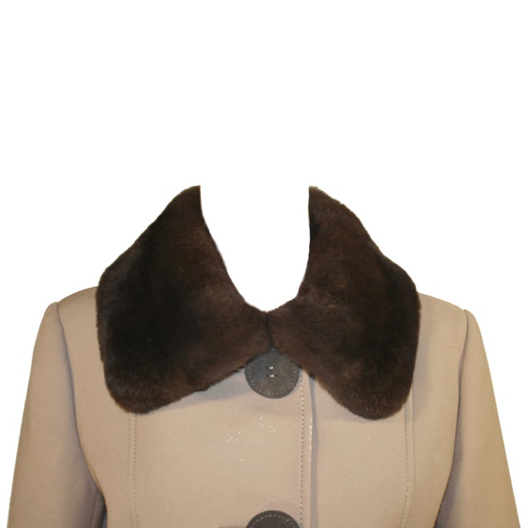 Dolce & Gabbana Fur Collar Coat For Sale 2