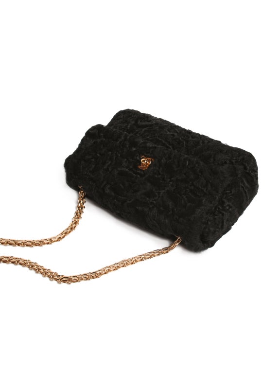 Chanel Persian Lamb Shoulder Bag For Sale 1