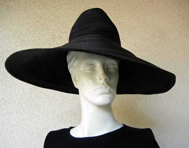 Women's ADRIAN  HORSEHAIR INVERTED SAUCER WITH STOVEPIPE CROWN For Sale