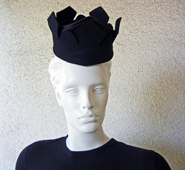 RARE ADRIAN CUSTOM CROWN HAT For Sale at 1stDibs