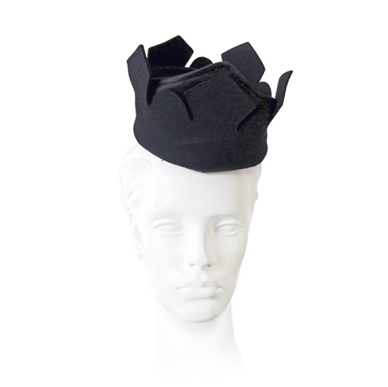 RARE ADRIAN CUSTOM CROWN HAT at 1stdibs