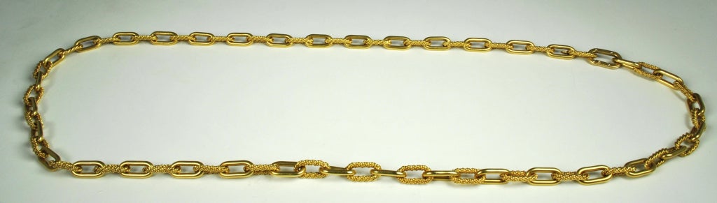 High Quality Heavy Handmade Gold Link Necklace
