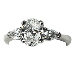 1.02 Carat Oval Diamond Engagement Ring