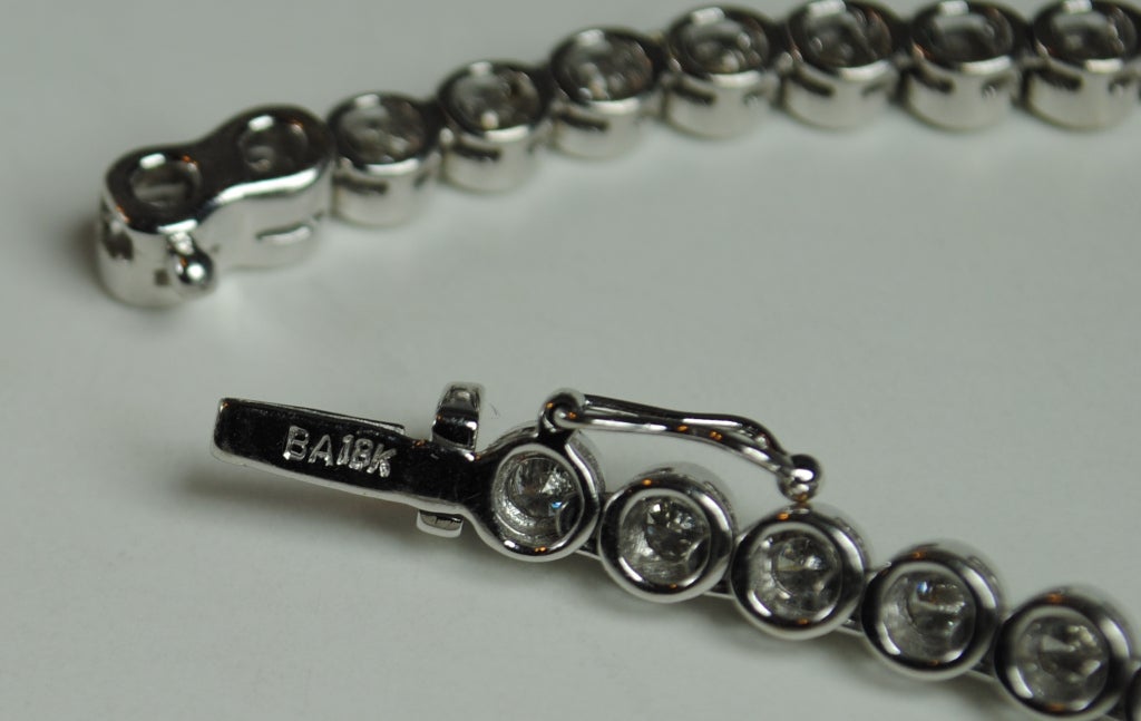 Diamond  White Gold Riviere Necklace